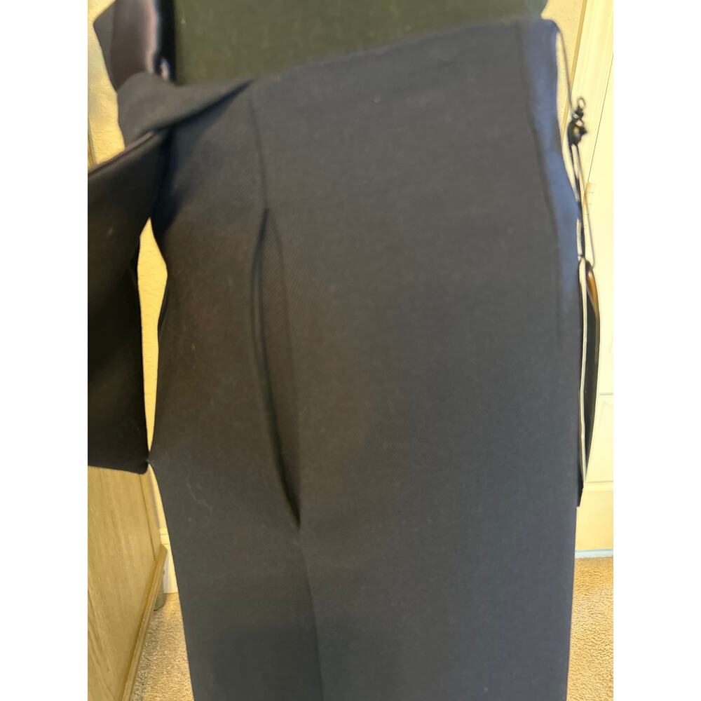 COMME MOI | Navy Blue Wool Blend A-Line Skirt | Med - Picture 5 of 10
